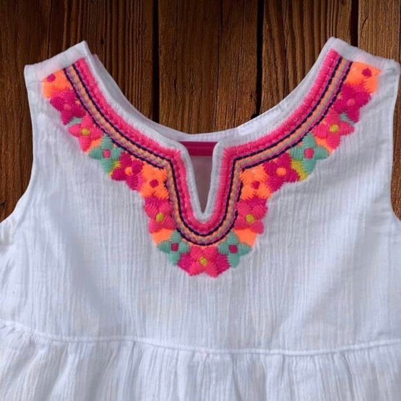 Carter’s embroidered boho gauze dress 12 months - Picture 2 of 6
